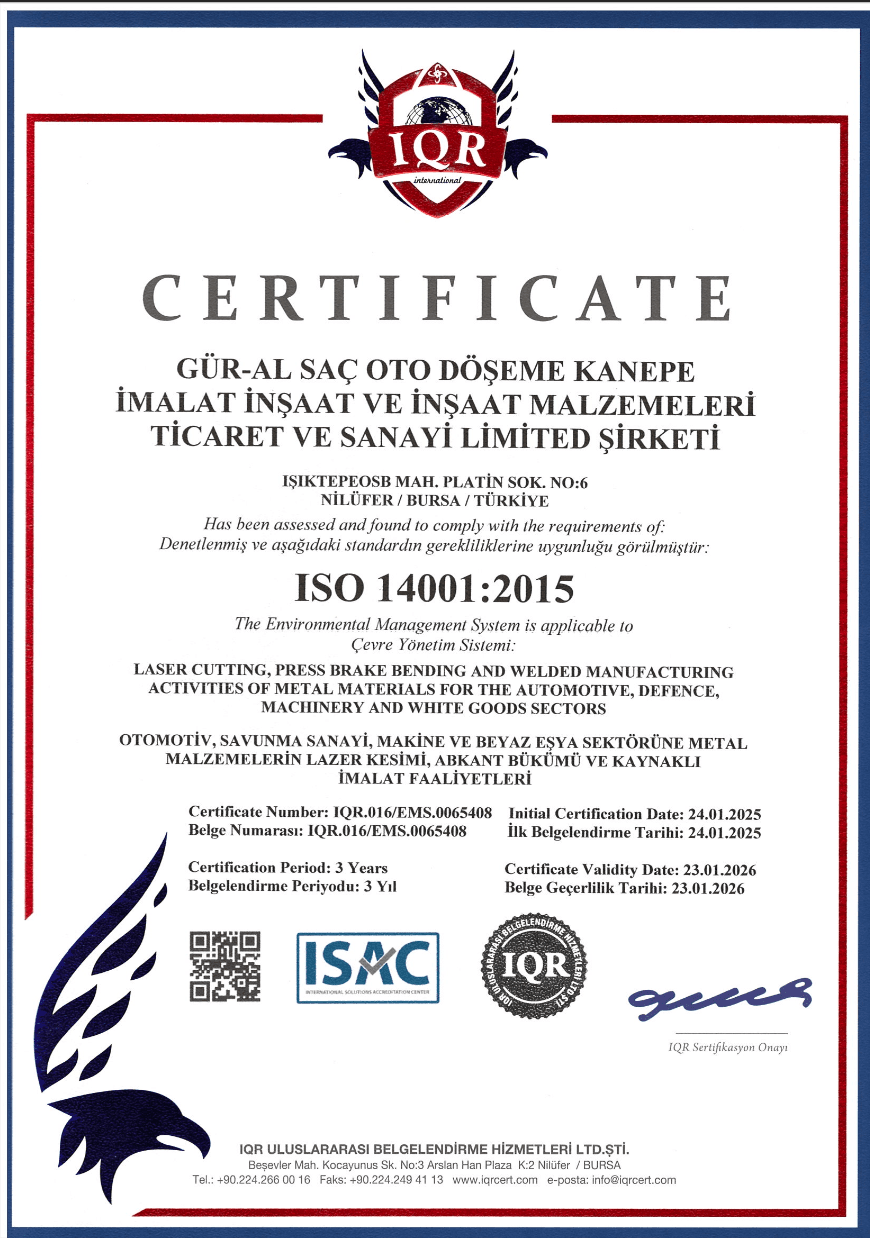 ISO 14001 Çevre Yönetim Sistemi